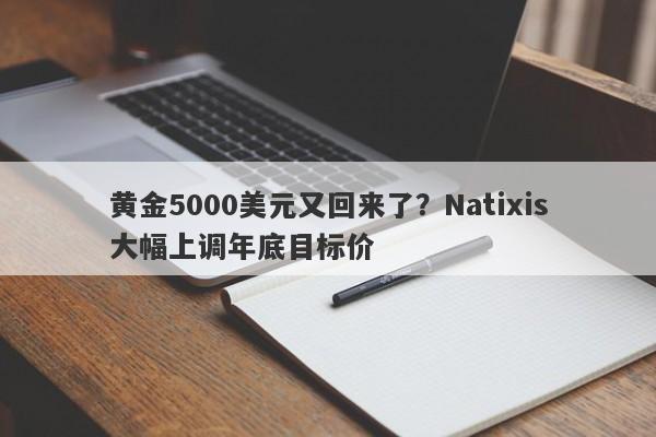 黄金5000美元又回来了？Natixis大幅上调年底目标价