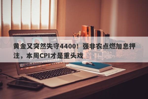 黄金又突然失守4400！强非农点燃加息押注，本周CPI才是重头戏