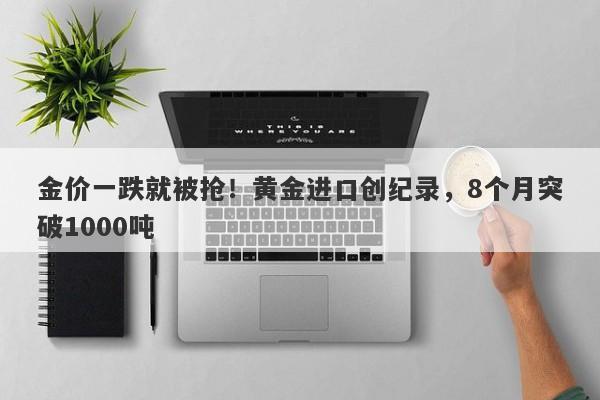 金价一跌就被抢！黄金进口创纪录，8个月突破1000吨