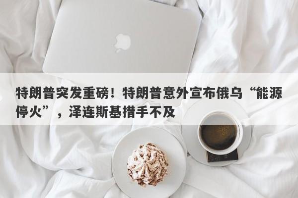 特朗普突发重磅！特朗普意外宣布俄乌“能源停火”，泽连斯基措手不及
